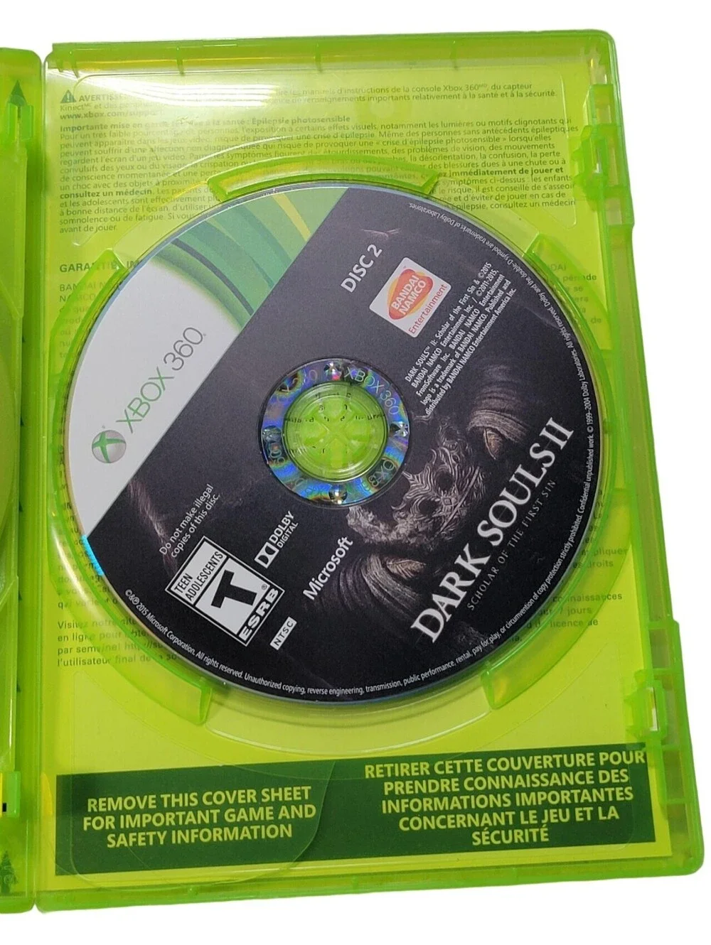 Dark Souls II Scholar of the First Sin (Xbox 360, 2015) - Complete